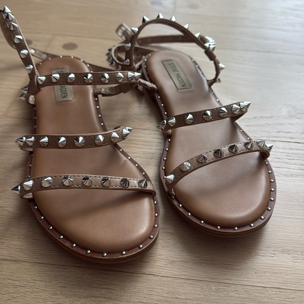 Steve Madden Studded Strappy Sandal Flat